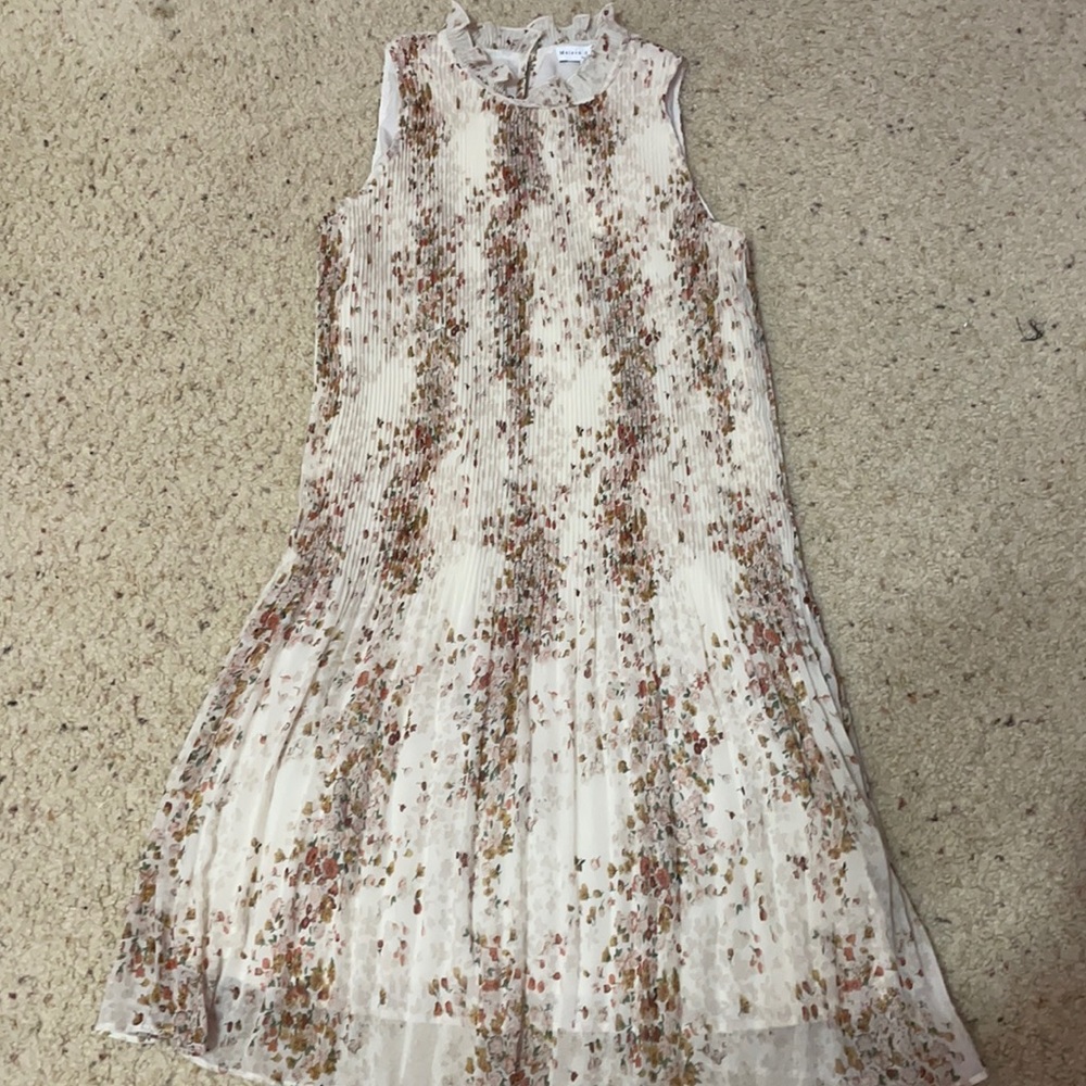 NWT Floral pleated dress
